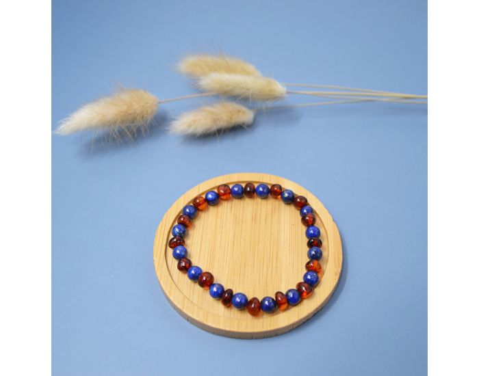 IRREVERSIBLE Box Bracelet Et Collier Bb / Bracelet Adulte - Ambre / Lapis Lazuli (8)