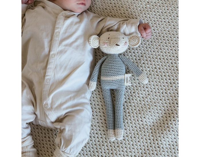 Patti Oslo Doudou Souris Bleue - 25 cm - D�s La Naissance (1)