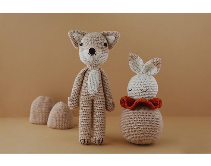 Patti Oslo Doudou Renard Arctique Beige - 26 cm - D�s La Naissance (2)