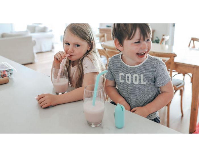 WE MIGHT BE TINY Keepies Paille Avec Etui Ours - Gris (5)