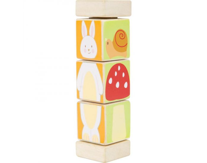 SMALL FOOT Le Totem-cubes des Animaux - Ds 1an (1)