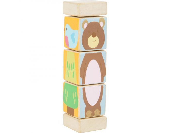 SMALL FOOT Le Totem-cubes des Animaux - Ds 1an (2)