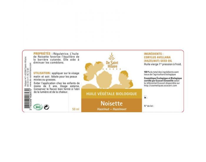 Huile De Noisette Bio 50 ML (1)