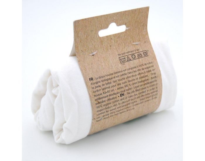 BABYCALIN BIO Drap Housse Berceau Bio - 85x50 cm (3)