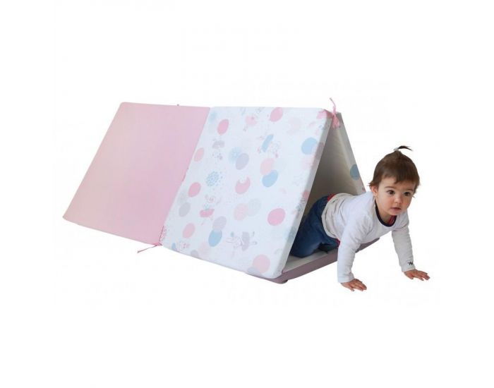 TIN�O Grand Tapis d'Eveil Pliable 180x120 - Rose (2)