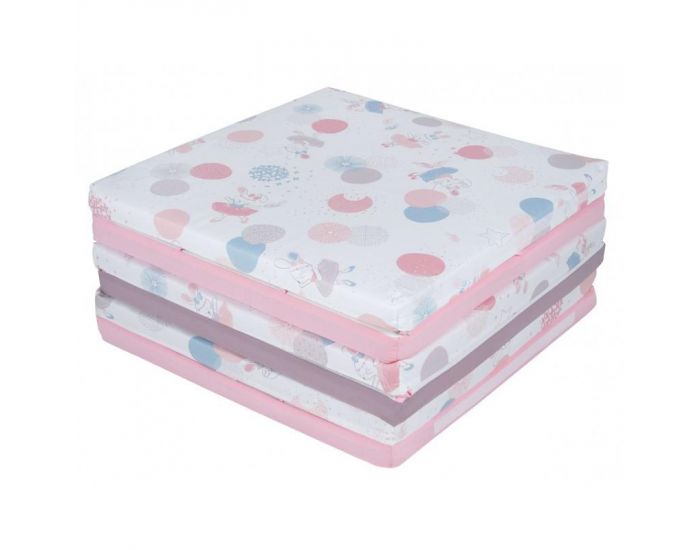 TIN�O Grand Tapis d'Eveil Pliable 180x120 - Rose (4)