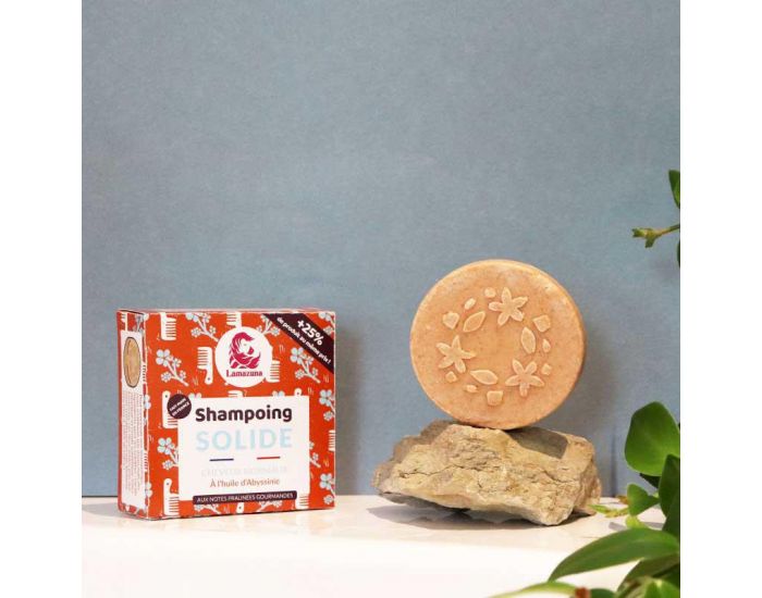 LAMAZUNA Shampoing Solide Cheveux Normaux Huile d'Abyssinie - 70ml (4)