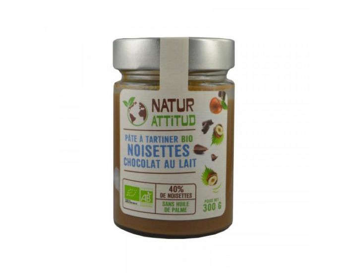 NATUR ATTITUD P�te A Tartiner Bio Noisettes Chocolat Au Lait - 300g (1)