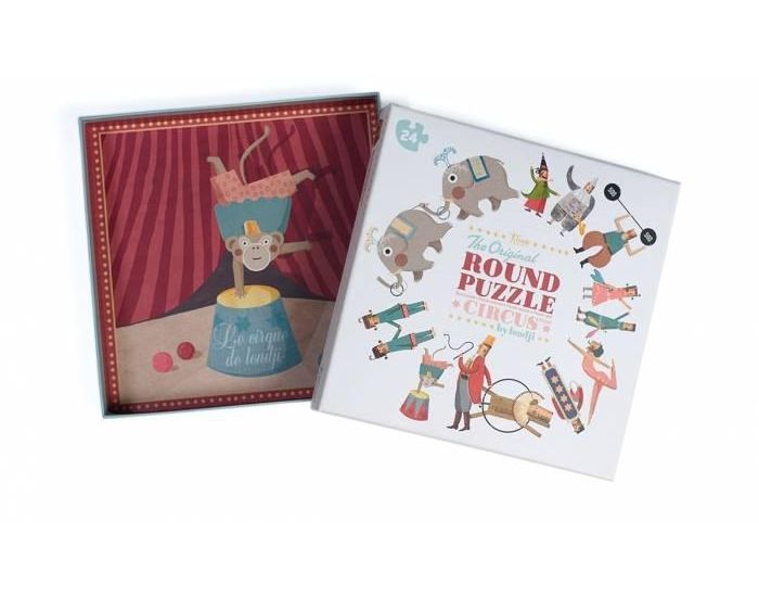 LONDJI Puzzle Rond Circus - 24 Pices - Ds 3 Ans (2)