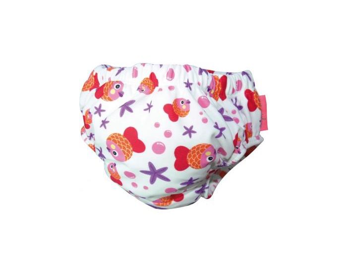 MAYOPARASOL Maillot Couche lavable Emma - Transat poissons roses (4)
