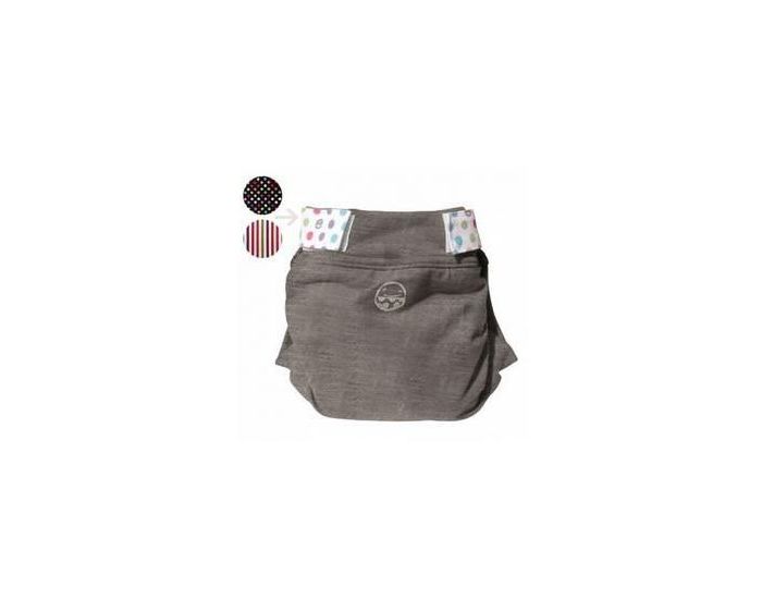 P'TITS DESSOUS Couche Lavable Hybride - Petit Pea - S�rie Sp�ciale Jean - TE3 - Taille M (5-11 kg) (1)