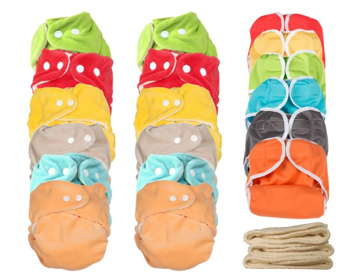 P'TITS DESSOUS Pack Complet de Couches Lavables - So Bamboo - Taille Unique (3-15 kg) (1)