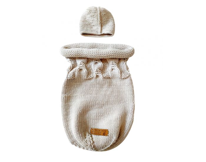 MA PETITE LAINE Cocon De Laine Merinos Et Bonnet 0-6 Mois (2)