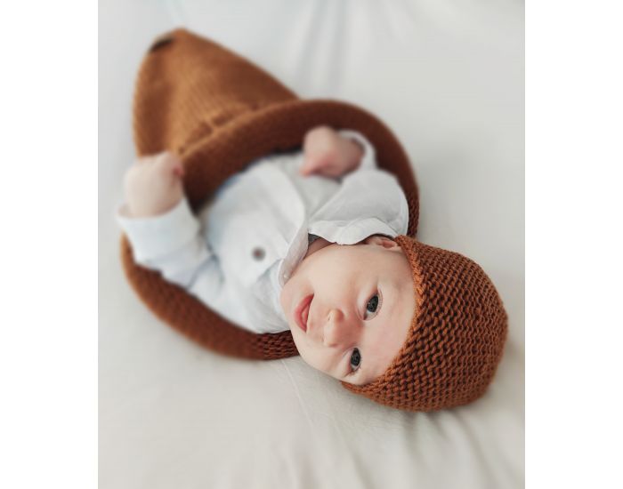 MA PETITE LAINE Cocon De Laine Merinos Et Bonnet 0-6 Mois (4)