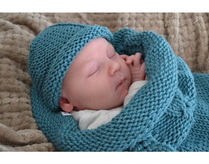 MA PETITE LAINE Cocon De Laine Merinos Et Bonnet 0-6 Mois (6)