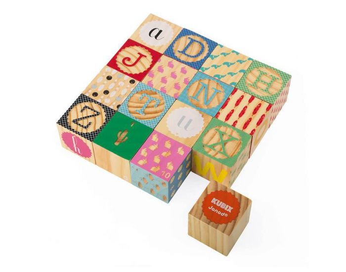 JANOD Cubes Alphabet Gravs Kubix - Ds 2 Ans (1)