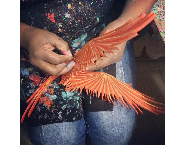 FAIR MOMS Mobile Artisanal Issu Du Commerce �quitable - Cigogne (2)