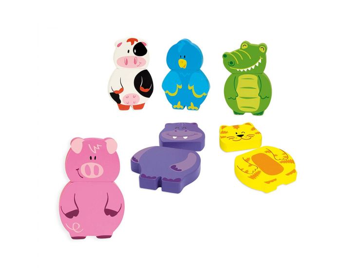 GOULA 6 Puzzles Magn�tiques Animaux - D�s 12 mois (1)