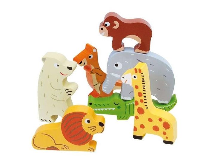 JANOD Chunky Puzzle 3D Zoo - D�s 12 mois (2)
