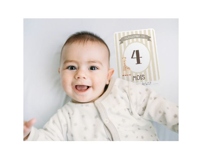 MILESTONE Cartes souvenirs - Ma premi�re ann�e Sophie la Girafe (1)
