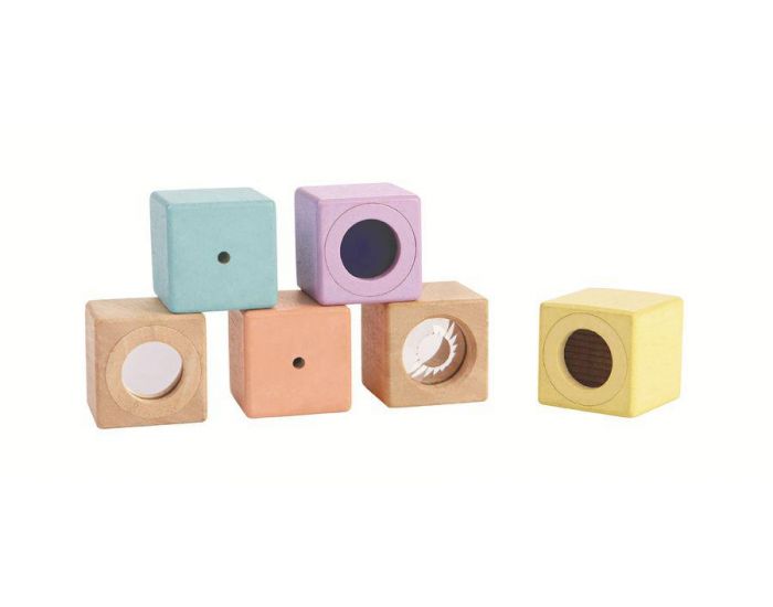 PLAN TOYS Blocs sensoriels pastel - D�s 12 mois (1)