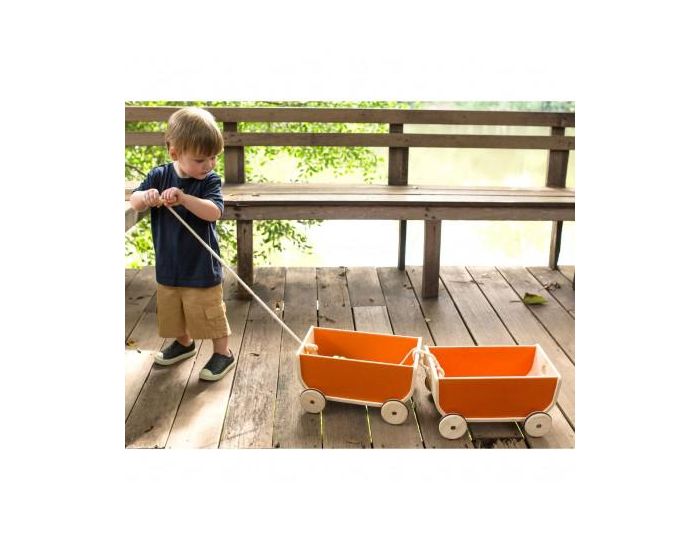 PLAN TOYS Chariot Wagon - Noir - D�s 3 Ans (1)