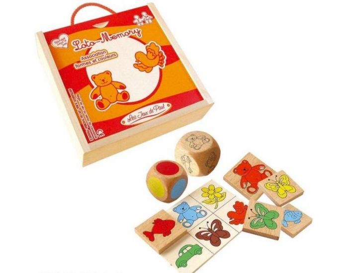 LES JEUX DE PAUL Loto M�mory 3 en 1 - D�s 2 ans (1)