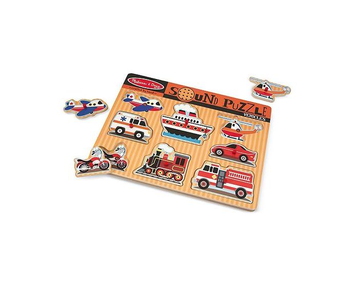 MELISSA & DOUG Puzzle Sonore Transports - Ds 1 an (1)