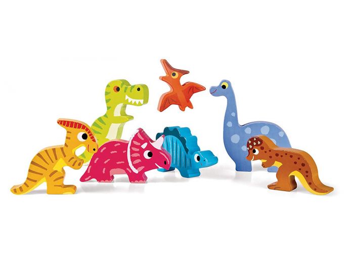 JANOD Chunky Puzzle Dinosaures - Ds 12 mois (1)