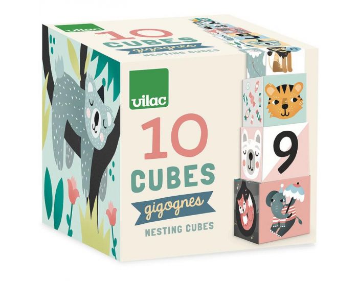 VILAC Cubes Gigognes - Les Animaux - Ds 18 mois (3)