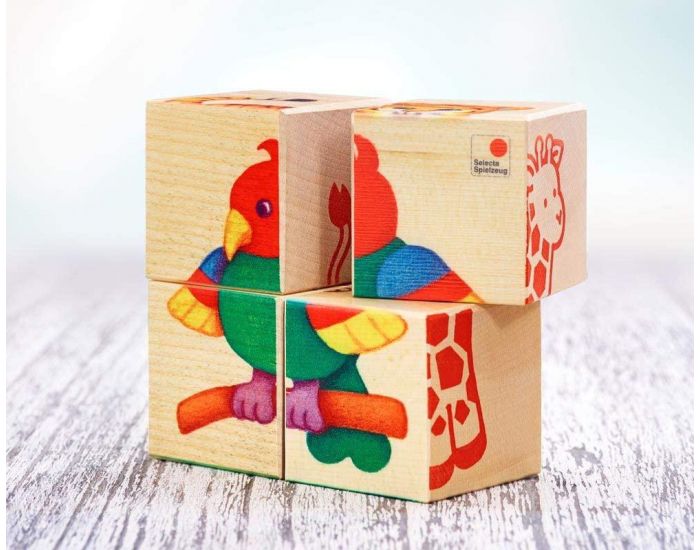 SELECTA SPIELZEUG Cubes Animaux - Ds 2 Ans (1)