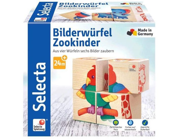 SELECTA SPIELZEUG Cubes Animaux - Ds 2 Ans (3)