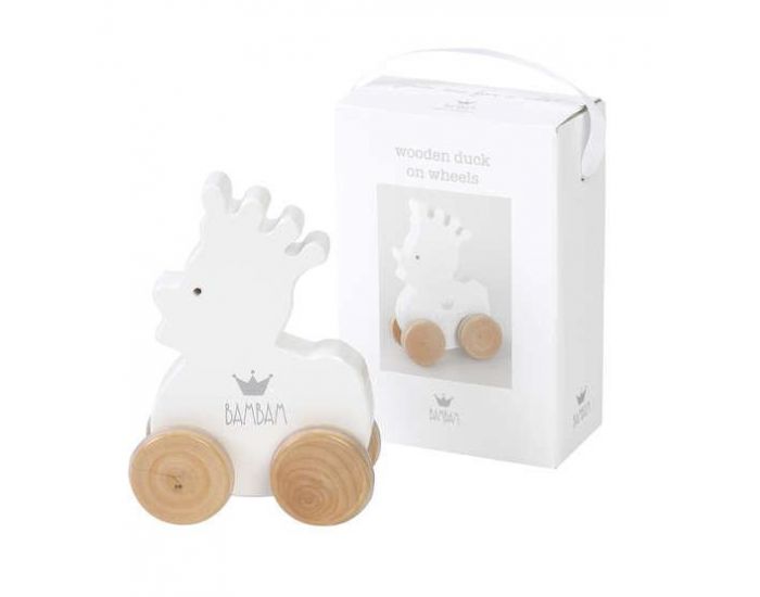 BAMBAM Canard en Bois � Roulettes - D�s 12 mois  (1)