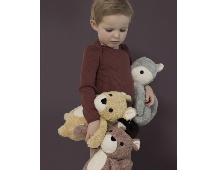 FRANCK & FISCHER Peluche Mikkel renard gris - D�s la naissance (2)