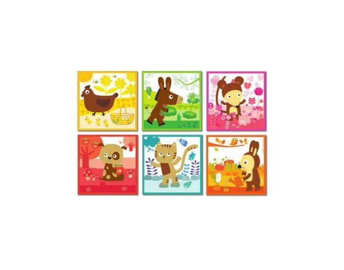 JANOD Cubes Color Animal - Ds 1 an (2)