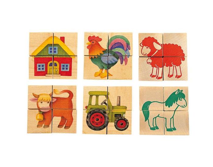 SELECTA SPIELZEUG Cubes de la Ferme - D�s 2 ans (1)