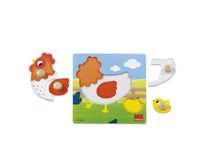 GOULA Puzzle Poule - D�s 12 mois  (1)