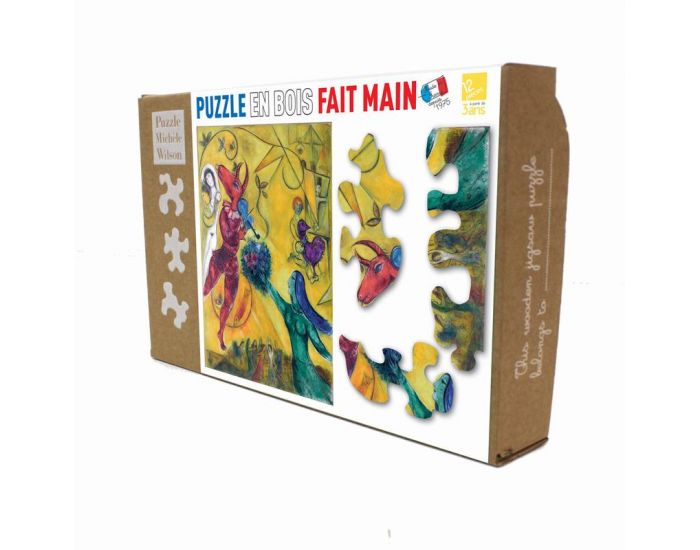MICHELE WILSON Puzzle La danse de Marc Chagall - 12 Pi�ces - D�s 3 ans  (1)
