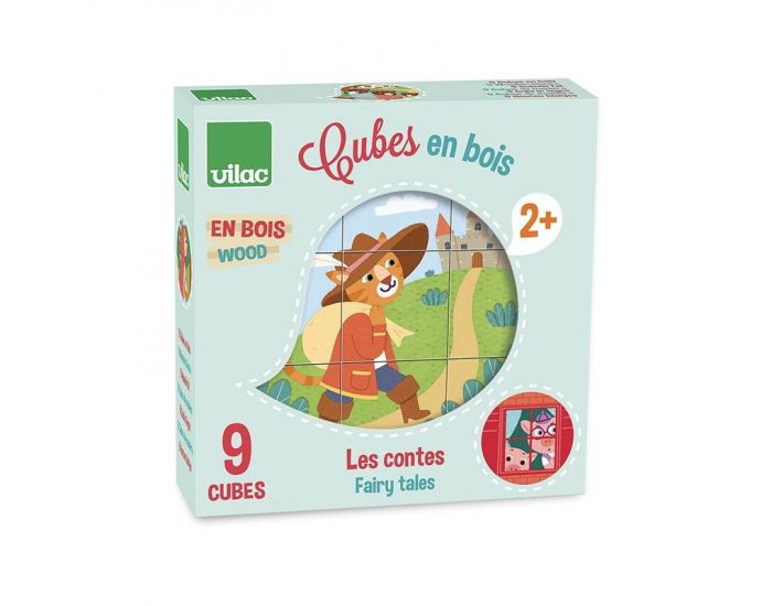 VILAC Cubes en bois - Les contes - Ds 2 ans (2)
