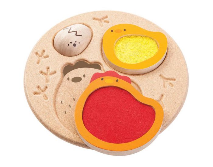 PLAN TOYS Puzzle Poule-Oeuf - Le Toucher - D�s 12 mois (1)
