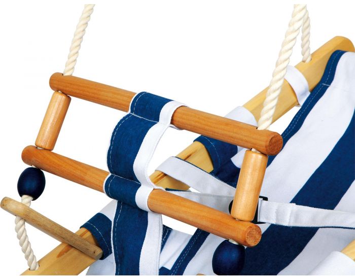 SMALL FOOT COMPANY Balan�oire transat pour b�b� - Blanc/Bleu - D�s 12 mois (2)