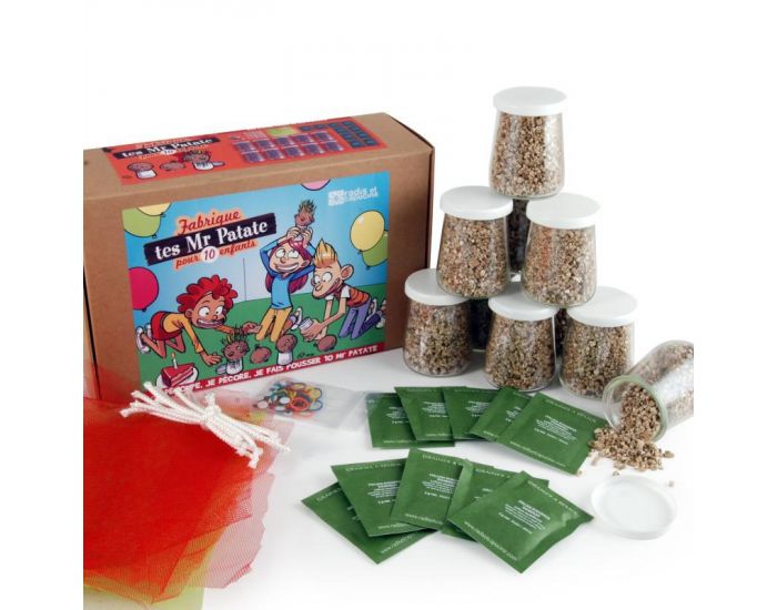 RADIS ET CAPUCINE Coffret DIY - Je Fais Pousser Mr Patate - D�s 4 ans (1)