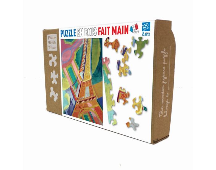 MICHELE WILSON Puzzle Tour Eiffel De Delaunay - 100 Pices - Ds 8 Ans (1)