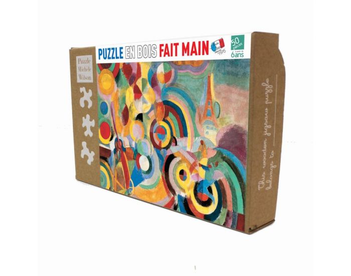 MICHELE WILSON Puzzle Hommage  Blriot de Delaunay - 50 Pices - Ds 6 ans  (1)