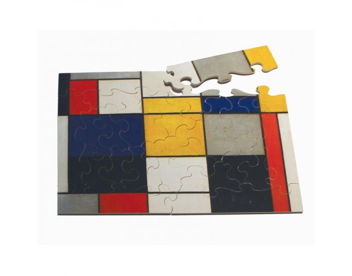 MICHELE WILSON Puzzle Composition 123 de Mondrian - 24 Pices - Ds 4 ans  (2)