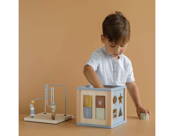 LITTLE DUTCH Cube d'activit�s - Aventure - D�s 12 mois Bleu (2)