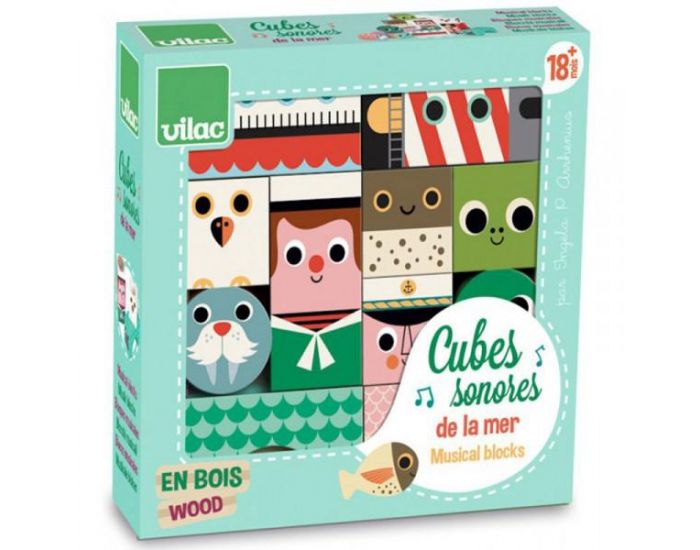VILAC Cubes Sonores de la Mer - D�s 12 mois (1)