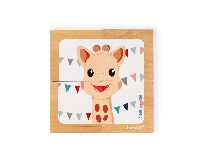 JANOD 4 Cubes Sophie la Girafe - Ds 1 an (1)
