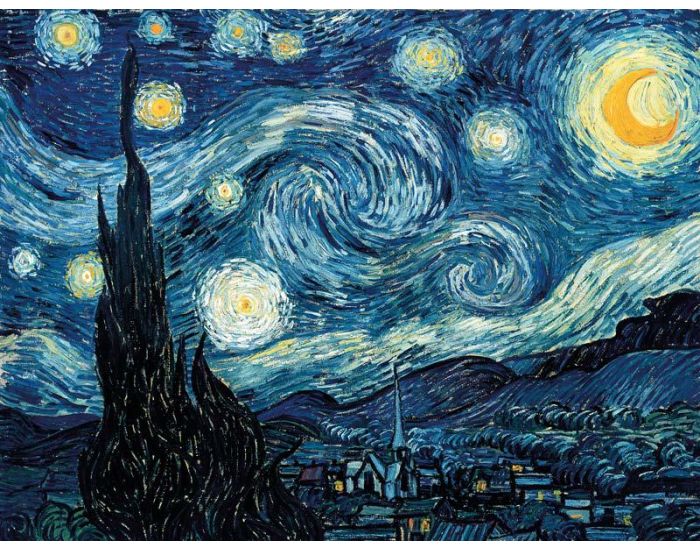 MICHELE WILSON Puzzle Nuit Etoil�e de Van Gogh - 50 Pi�ces - D�s 6 ans  (1)