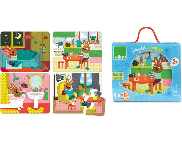 VILAC 4 puzzles La Maison (2)